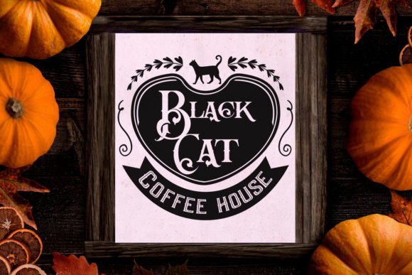 Black Cat Coffee House Halloween Sign Review