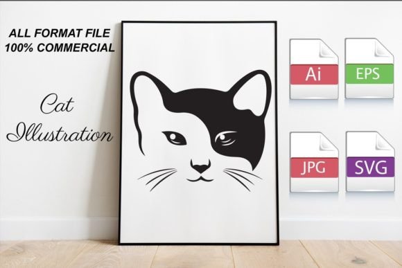 Cat Silhouette Clip Art Vectors Review