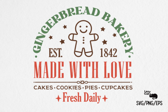 Gingerbread Bakery Christmas Sign SVG Review