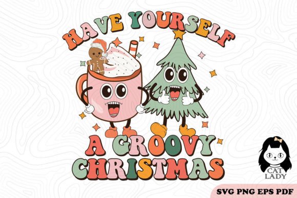 Have Yourself a Groovy Christmas Embroidery Design