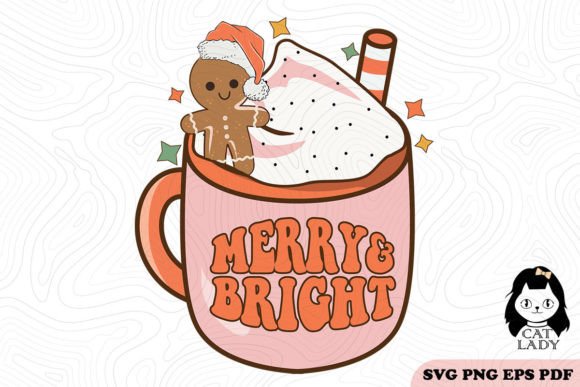 Hot Cocoa Merry Bright Christmas SVG PNG Review