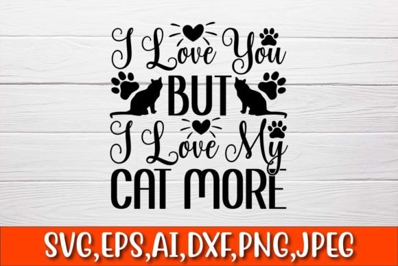 I Love You but I Love My Cat More Embroidery Review