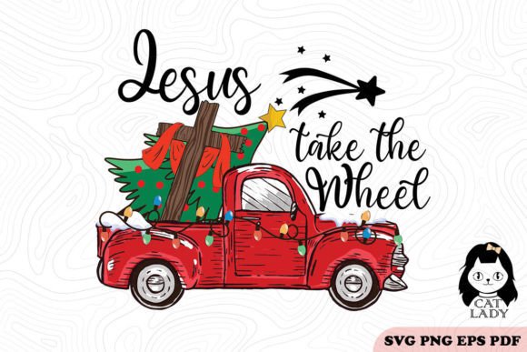 Jesus Take the Wheel Christmas SVG PNG Review