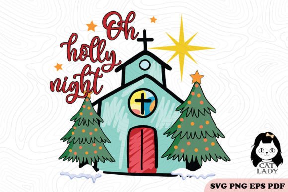 Oh Holly Night Christmas SVG PNG Review